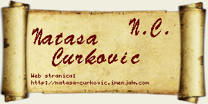 Nataša Ćurković vizit kartica